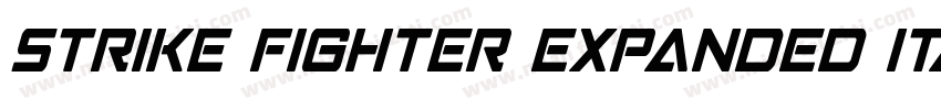 Strike Fighter Expanded Italic字体转换